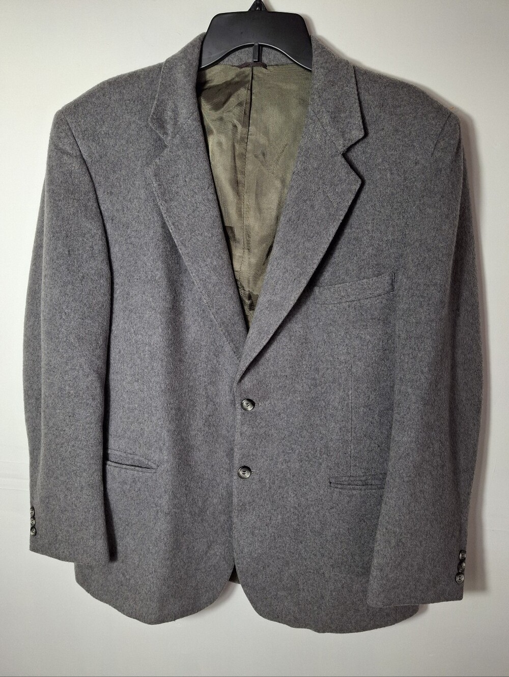 Di Benedetto NY Milan  Men's Cashmere And Wool Gray  Suit - Tailored Style